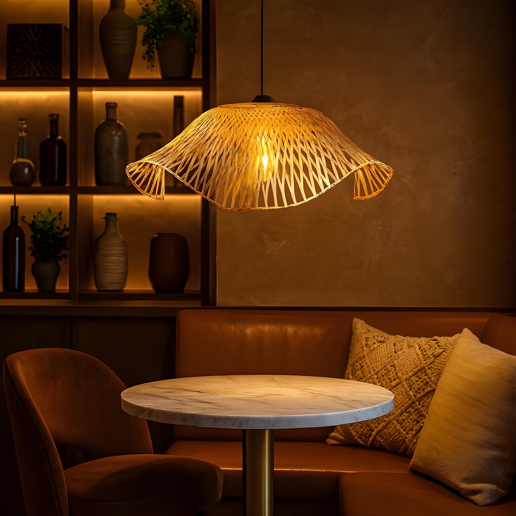 Bamboo Ceiling Lamp | Handicraft Lamp Shade